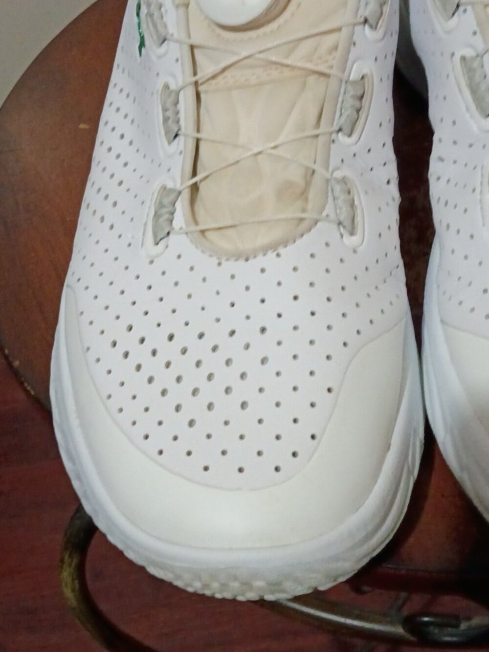 Under Armour Slip Speed BOA White Kelly Green Low Top Athletic Shoes Men's 10.5 - Picture 7 of 14